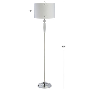 Reese 59.5" Crystal LED Floor Lamp - JONATHAN Y